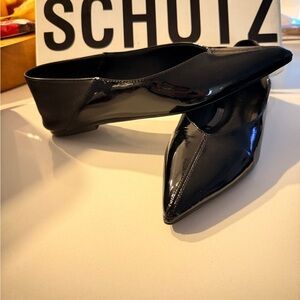 SCHUTZ Black Gemma size 6 Flat Shoes